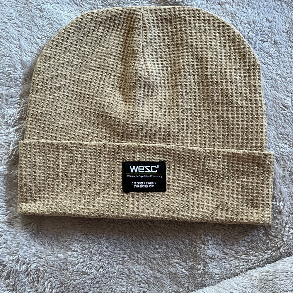 WESC Tan Beanie